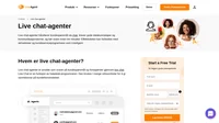 Live chat-agenter er ansatte som svarer på kundespørsmål og forespørsler gjennom Live chat. De gir svar til kundene i sanntid.