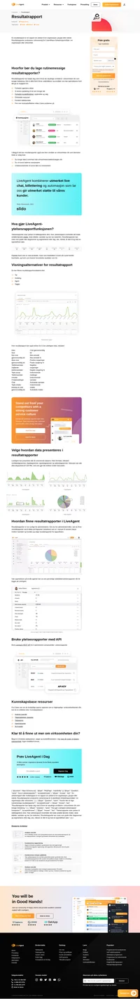 Hold oversikt over ytelsen til helpdesk-agenter, avdelinger og team med vår innebygde ytelsesrapportfunksjon.