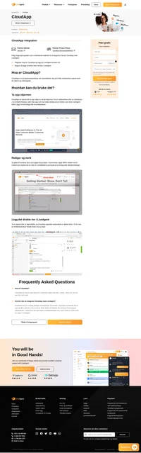 CloudApp-integrasjon for LiveAgent tar skjermdelingen til neste nivå. Del skjermen din umiddelbart og enkelt fra LiveAgent.