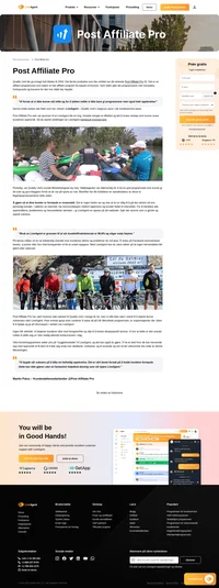 Post Affiliate Pro er den ledende tilknytte spore programvaren som har vært ledig siden 2004. Den har over 30k bedrifter som stoler på den.