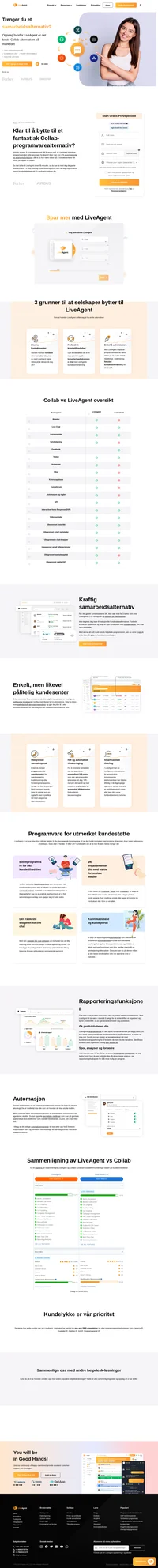 Hvis du ser etter et kraftig samarbeidsalternativ, bør du vurdere LiveAgent. Finn ut hvordan Collab og LiveAgent sammenlignes og hva som passer best for din bedrift.