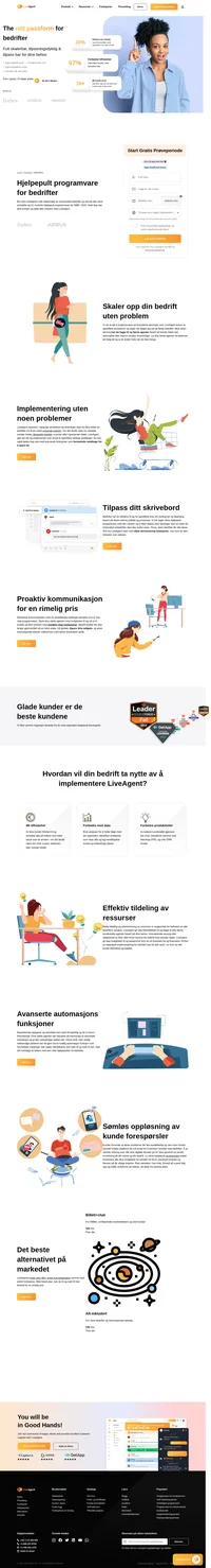 LiveAgent er den mest anmeldt og #1 vurderte hjelpepult programvaren for SMB i 2019. Store bedrifter for ofte deres roi fra liveagents raskt med nåtid skrivevisning funksjoner.