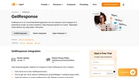 GetResponse tillater planlagte e-postmeldinger og automatiserer oppfølgingsprosessen når nye kundeemner legges til. Les om GetResponse-integrasjonen.