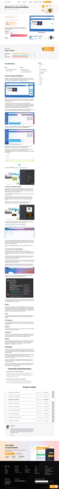 Vurderer du Bitrix24 for dine live chat-behov? Ta en titt på vår anmeldelse og finn ut hvordan den presterte under våre generelle tester.