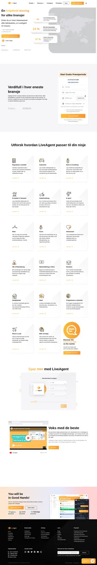 LiveAgent er i stand til å oppfylle kravene til flere forretningssfærer. Se hvordan LiveAgent kan passe dine behov og forbedre kundestøtten.