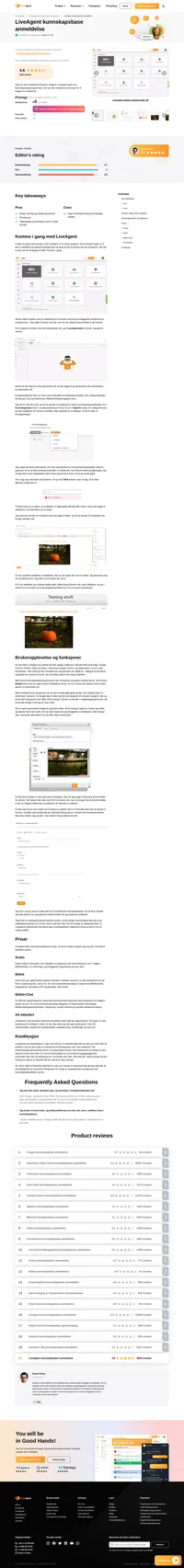 Vil du lære mer om LiveAgents kunnskapsbase? Ta en titt på artikkelen vår for å finne ut hvordan den fungerer og hvordan den presterte i testene våre.