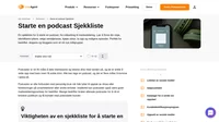 Lyst til å slå til i podcastverdenen? Sjekk ut vår startpodcast-sjekkliste for å få showet ditt i gang.