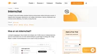 Internchat lar deg chatte med dine kolleger uten å bruke en tredjepartstjeneste. Send direktemeldinger og legg til vedlegg.