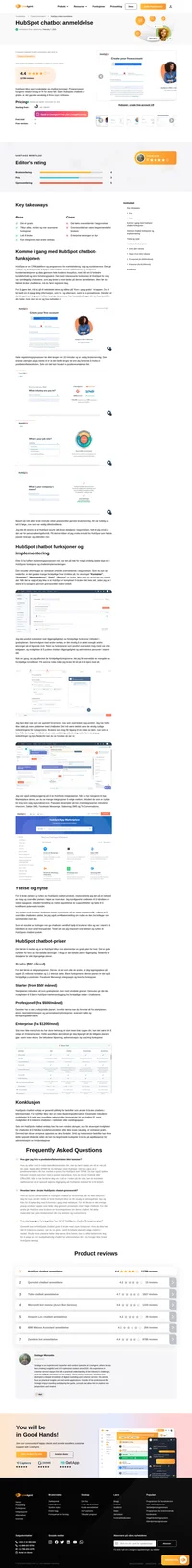Ser du etter et chatbot-verktøy for din bedrift? Bli med oss for en detaljert HubSpot chatbot-gjennomgang for å se om det er et verktøy for dine behov.