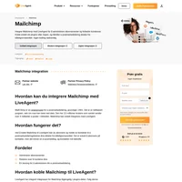 En billettprogramvare kan gjøre mye mer med Mailchimp -integrering for LiveAgent. Mailchimp -integrasjon lar deg administrere kontakter fra helpdesk.
