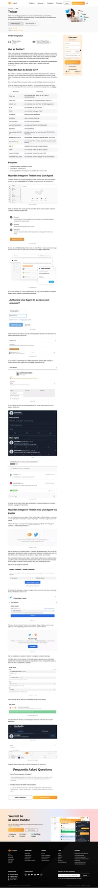 Tweet, kommenter og ta vare på kundene dine fra LiveAgent med Twitter-integrasjon. Den bringer sømløst all kommunikasjon inn i dashbordet.