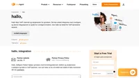 Hallo, hjelper gründere med forretningsinternett, telefoni og skytjenester. Finn ut mer om hallo, integrering i LiveAgent.