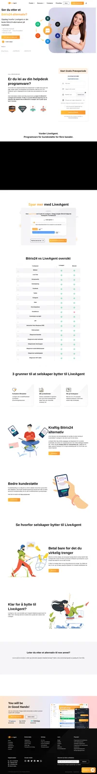 Liveagent er mer kostnadseffektiv sammenlignet med andre helpdesk-løsninger. Liveagent tilbyr verktøy, funksjoner og integrasjoner for bedre kundestøtte. Med mer enn 175+ helpdesk-funksjoner vil det være enkelt å gi støtte.