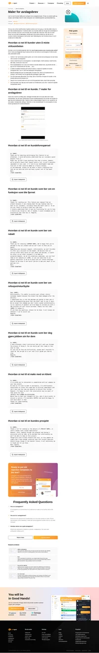 Å avvise eller bli avvist er vanskelig, gjør det riktig med disse LiveAgents maler for avvisningsbrev laget for ulike situasjoner.