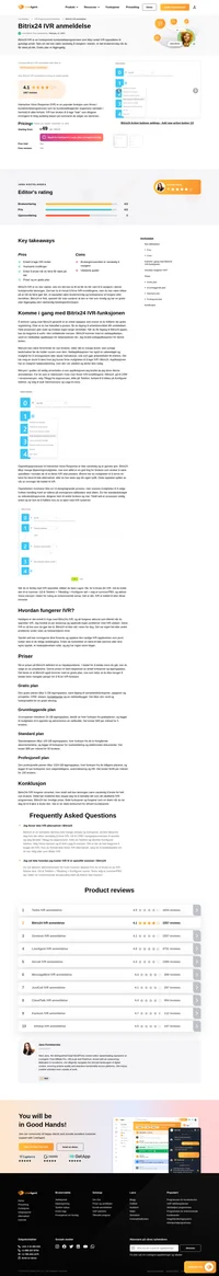 Bitrix24 er en populær IVR-programvare med flere bruksområder. Finn ut hvordan det er IVR utført i vår Bitrix24 IVR-gjennomgang.