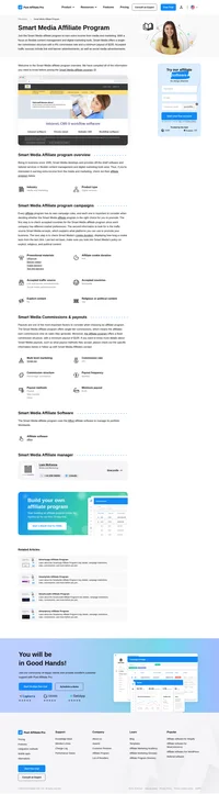 Learn about the Smart Media Affiliate Program's key details, campaign restrictions, rules, commissions, and more before you join.