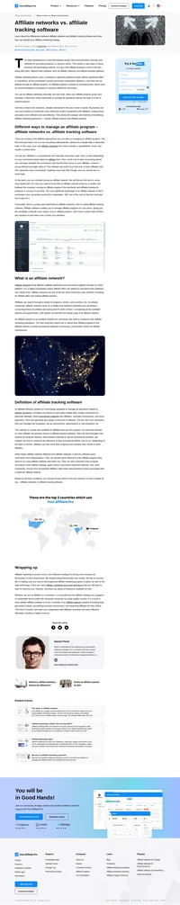 Let's compare two methods of facilitating affiliate marketing operations - namely, affiliate network and affiliate tracking.