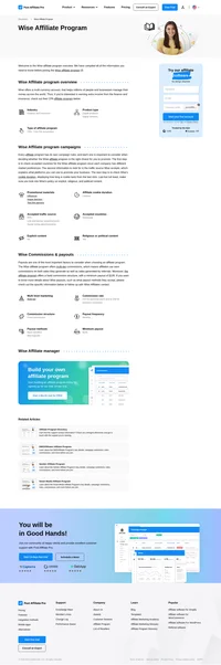 Learn about the Wise Affiliate Program's key details, campaign restrictions, rules, commissions, and more before you join.