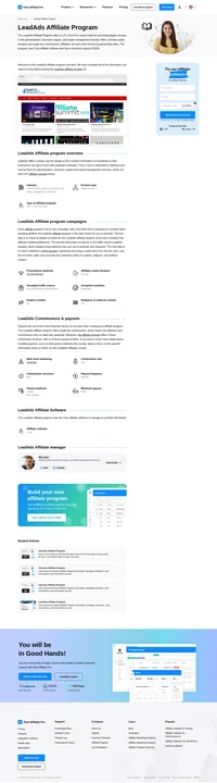 Learn about the LeadAds Affiliate Program's key details, campaign restrictions, rules, commissions, and more before you join.