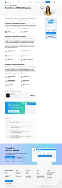 Learn about the Push.House Affiliate Program's key details, campaign restrictions, rules, commissions, and more before you join.
