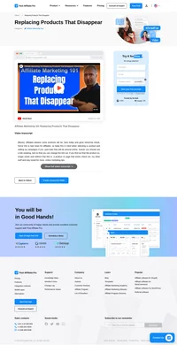 Discover the secrets to successful affiliate marketing in our video, "Replacing Products That Disappear." Learn why cautious product selection is crucial and how using link cloaking tools can prevent dead links from harming your campaigns. Enhance your strategies and explore more online marketing tips with Post Affiliate Pro. Watch now!