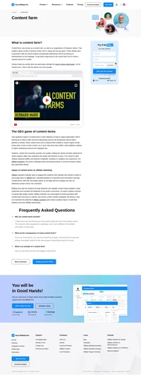 Content farm is a site or organization of freelance writers. To generate a big revenue, the content farm has to create a massive amount of content.