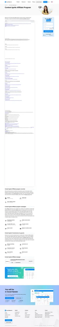 Learn about the Content Ignite Affiliate Program's key details, campaign restrictions, rules, commissions, and more before you join.