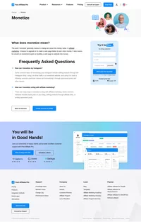 Monetize generally means to change an asset into money value. In affiliate marketing, it means to upgrade or to make a web page better.