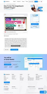 Discover how the ImageSearch ChatGPT Plugin revolutionizes content creation by seamlessly finding high-quality images for SEO articles and affiliate marketing. Streamline your visual content, enhance engagement, and boost conversion rates with this invaluable tool. Learn how to install and use the plugin effectively in our detailed video tutorial. Explore more on Post Affiliate Pro’s site!