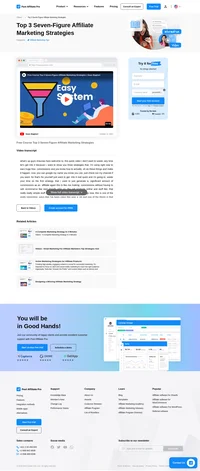 Discover the secrets to seven-figure affiliate marketing with Sean Bagheri's free course. Learn innovative strategies like the Quick Quiz, Tripwire Marketing, and Evergreen Launch Funnels to boost your passive income. Unlock success with tailored marketing efforts, responsive buyer lists, and automated sales. Ready to transform your affiliate journey? Join the course now and elevate your earnings!