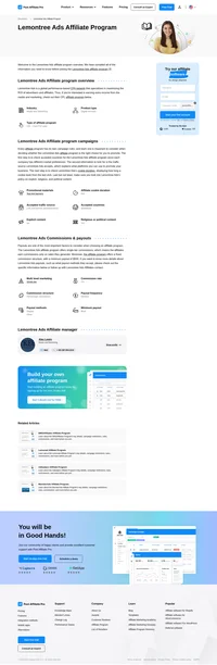 Learn about the Lemontree Ads Affiliate Program's key details, campaign restrictions, rules, commissions, and more before you join.