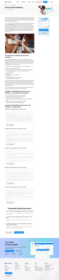 This article provides email templates that you can use to ensure affiliates comply with the terms and conditions of your program.
