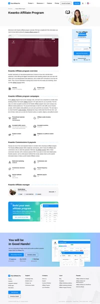 Learn about the Kwanko Affiliate Program's key details, campaign restrictions, rules, commissions, and more before you join.