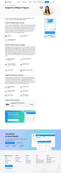 Learn about the SimpleTire Affiliate Program's key details, campaign restrictions, rules, commissions, and more before you join.