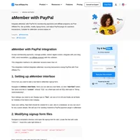 Would you like to improve your affiliate software even more? Check out the aMember with PayPal integration for Post Affiliate Pro.