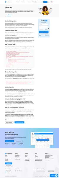 Would you like to improve your affiliate software even more? Check out the SamCart integration for Post Affiliate Pro.