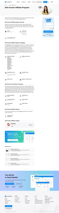 Learn about the Dirk Kreuter Affiliate Program's key details, campaign restrictions, rules, commissions, and more before you join.