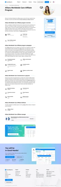 Learn about the Allianz Worldwide Care Affiliate Program's key details, campaign restrictions, rules, commissions, and more before you join.