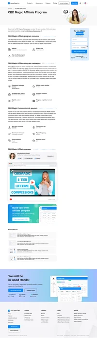 Learn about the CBD Magic Affiliate Program´s key details, campaign restrictions, rules, commissions, and more before you join.