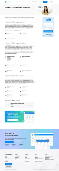 Learn about the markets.com Affiliate Program's key details, campaign restrictions, rules, commissions, and more before you join.