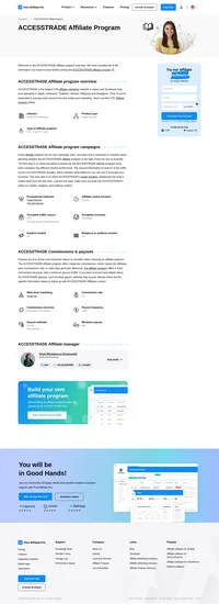 Learn about the ACCESSTRADE Affiliate Program's key details, campaign restrictions, rules, commissions, and more before you join.