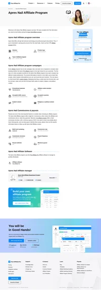 Learn about the Apres Nail Affiliate Program's key details, campaign restrictions, rules, commissions, and more before you join.