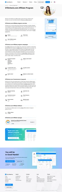 Learn about the STD Check Affiliate Program's key details, campaign restrictions, rules, commissions, and more before you join.