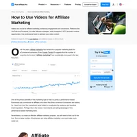 A large number of businesses are using affiliate marketing. Learn how to stand out with a video to keep your audience engaged and boost conversions.