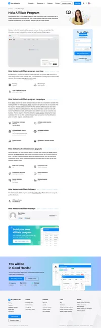 Learn about the Hola Affiliate Program's key details, campaign restrictions, rules, commissions, and more before you join.