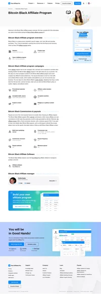 Learn about the Bitcoin Black Affiliate Program's key details, campaign restrictions, rules, commissions, and more before you join.