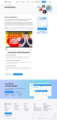 Bookmarking is easy with the feature – bookmarking. Social bookmarking allows users to add, edit, organize or share bookmarks of documents.