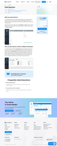 Peel banner has a flash animation embedded. It can be displayed in the left top corner, right top corner or both top corners.