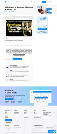Discover 5 powerful strategies to optimize your Google Ads campaigns and boost your affiliate marketing success! Learn about campaign optimization, leveraging Google's AI, using CPA, native search remarketing, and tips to enhance YouTube click-through rates. Unleash the potential to outperform competitors and maximize revenue with these expert insights.