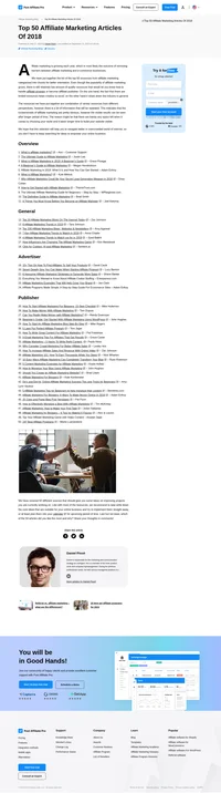 Check out the top list of 50 resources from affiliate marketing categorized into chunks for better orientation.